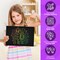 50-Piece Rainbow Scratch Paper Set for Kids – Jumbo 7.5x10” Sheets with 4 Wooden Styluses – Fun DIY Scratch Art for Holidays, Parties & Crafts
